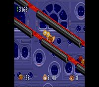 une photo d'Ã©cran de Bubsy in Claws Encounters the Furry Kind sur Nintendo Super Nes
